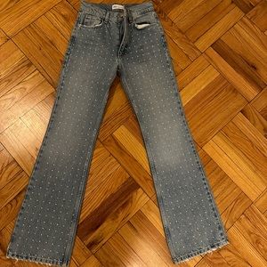 ZARA RHINESTONE JEANS
